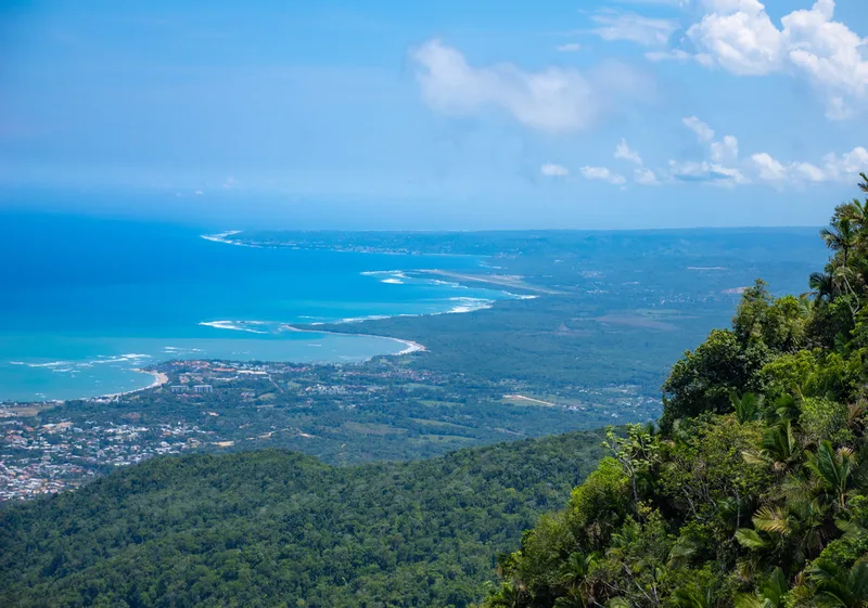 Amazing scene from a cable car ride in Puerto Plata